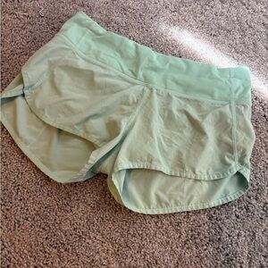 Lululemon Athletica Mint Athletic Shorts